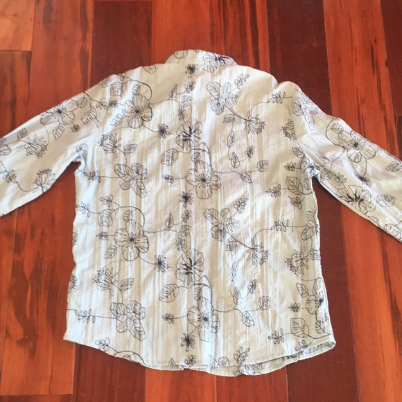 HARMONY & VINE BLUE BUTTON DOWN - Picture 6 of 8